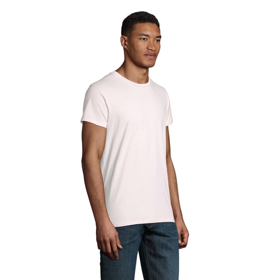SOLS Mens Pioneer Organic Cotton T-Shirt (Pale Pink) - Image 3