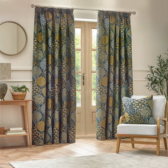 Wylder Ophelia Floral Jacquard Pencil Pleat Curtains