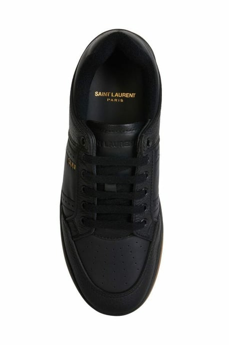 Zapatillas bajas de piel de ternera negra Saint Laurent - Image 4