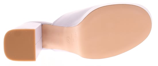 Mules de Cuero Deltino de Tacón de Bloque Abiertos de Mujer Ted Baker en Púrpura - Image 5
