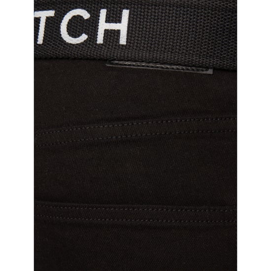 Crosshatch Mens Princed Denim Jeans (Solid Black) - Image 3