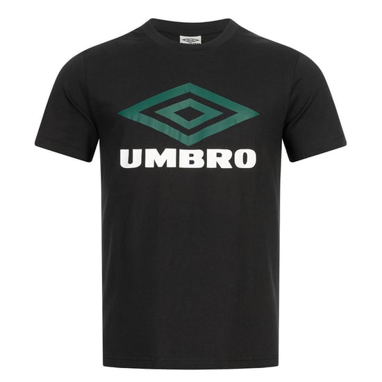 Umbro Large Logo Mens Black/Green T-Shirt