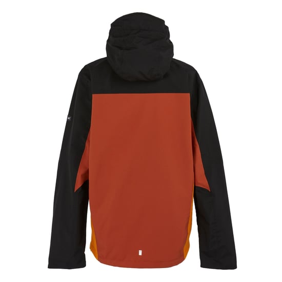 Regatta Mens Birchdale Waterproof Hooded Jacket (Red Ochre/Black)