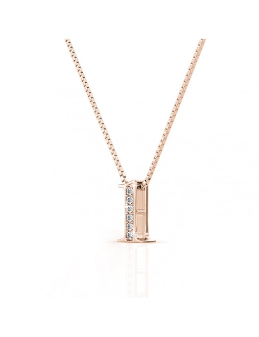 Colgantes Número 1 - Oro rosa y Cristal - Image 3