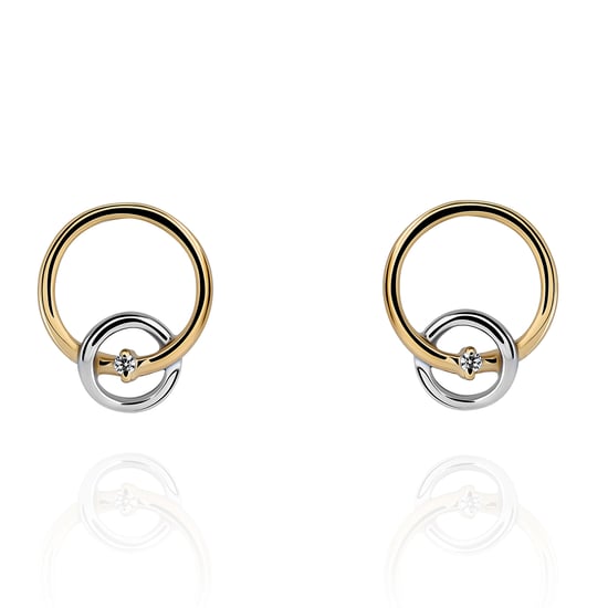 Orphelia 'Antoine' Women's 925 Sterling Silver Set: Necklace + Earrings + Ring - Silver/Gold SET-7503/1 - Image 3