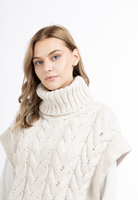 Dreimaster Knitted vest women off-white - Image 5