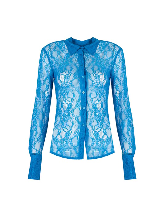 Pinko Camisa Cortese de mujer azul - Image 1