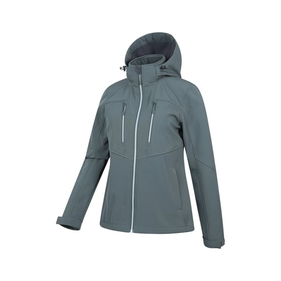Mountain Warehouse Womens/Ladies Genesis Windproof Soft Shell Jacket (Green) - Image 4