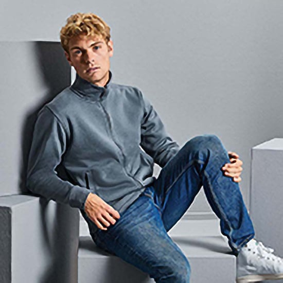 Russell Mens Authentic Full Zip Jacket (Convoy Grey) - Image 2