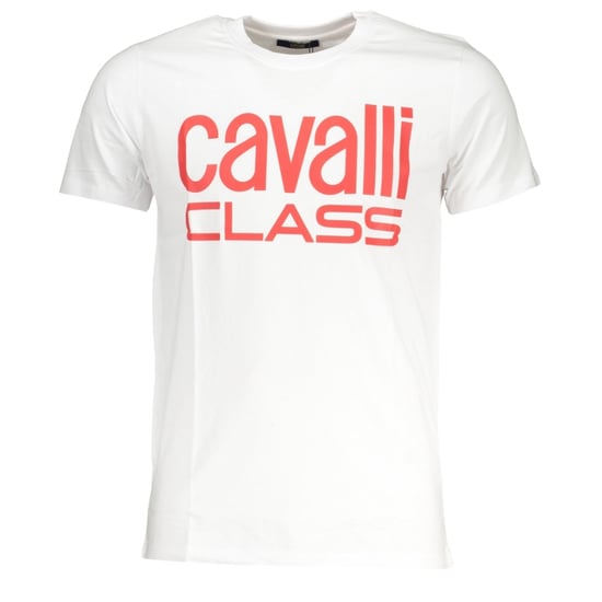 Cavalli Class Camiseta Blanca Con Logo Rojo Bold - Image 1