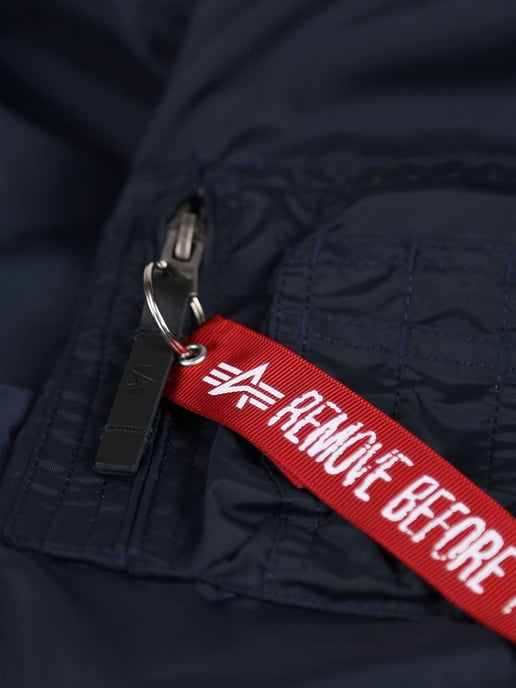 Alpha Industries Men's MA-1 TT Bomber Jacket in Dark Blue - Image 5