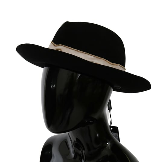 Sombrero de ala ancha negro para mujer Dolce & Gabbana - Image 3