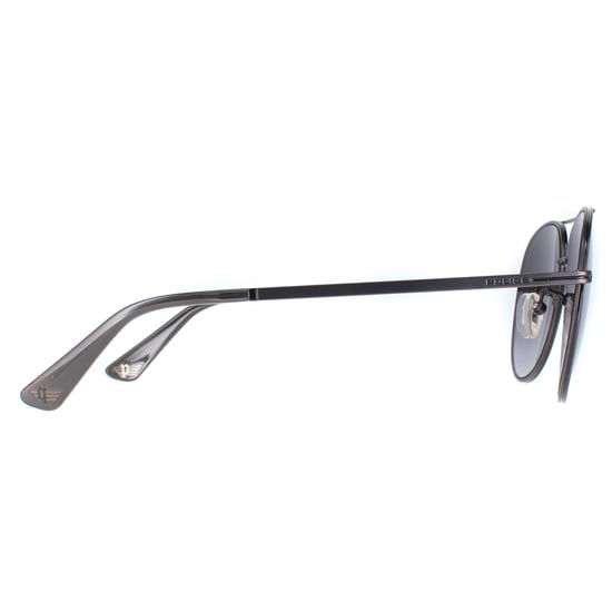 Police Aviator Mens Matte Gunmetal Smoke Grey Gradient SPL777C Chief 1