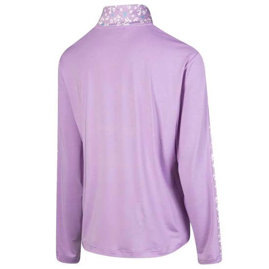 Island Green Womens/Ladies Floral Base Layer Top (Purple) - Image 2