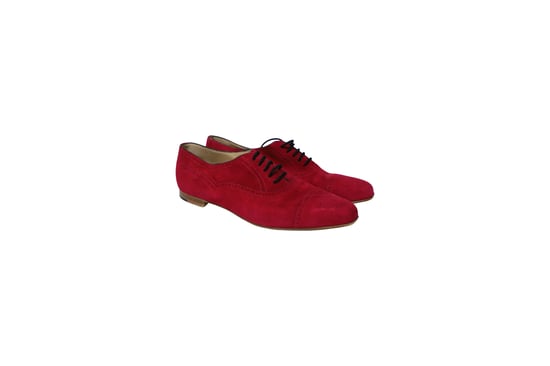 Manolo Blahnik Witney Brogues in Pink Suede - Image 3