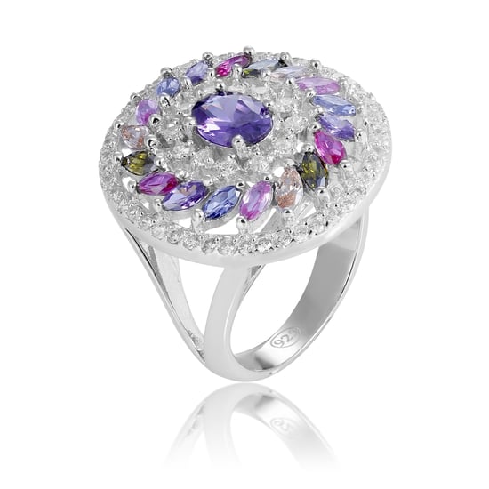 Orphelia 'Enya ' Women's 925 Sterling Silver Set: Earrings + Ring - Silver SET-7428 - Image 2