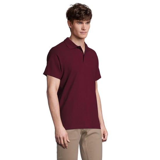 SOLS Mens Spring II Polo Shirt (Burgundy) - Image 3