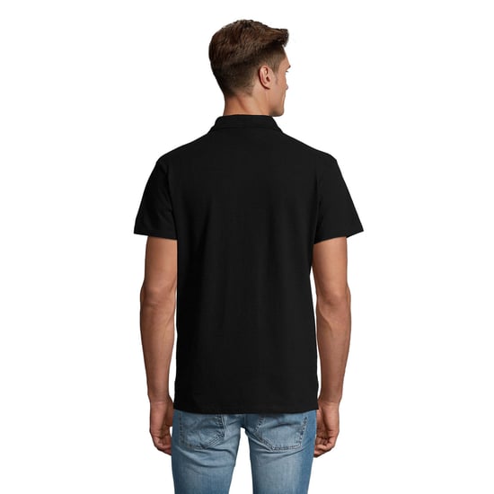 SOLS Mens Spring II Polo Shirt (Black) - Image 2
