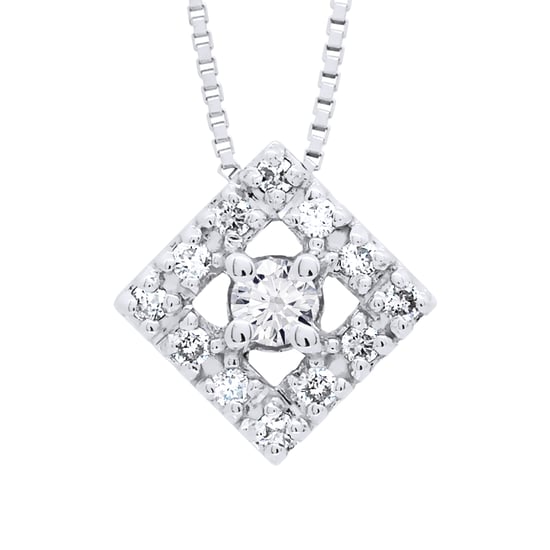 DIADEMA - Necklace with Diamonds - White Gold