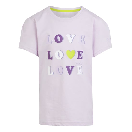 Regatta Childrens/Kids Bosley VII Heart T-Shirt (Lilac Frost) - Image 1