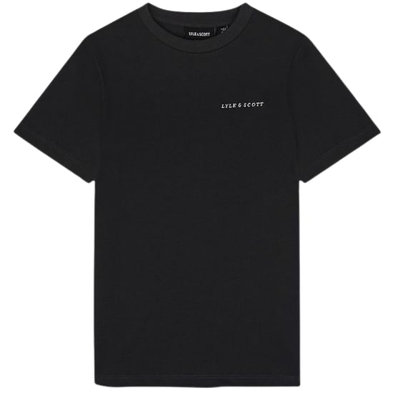 Lyle & Scott camiseta negra con logo bordado - Image 1
