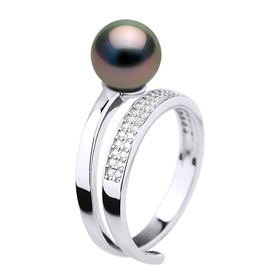 Ring Jewelry - Real Cultured Tahiti Pearl Round 8-9 mm - Image 1