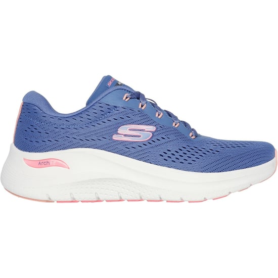Skechers Arch Fit 2.0 - Big League Textile Women's Blue/Pink Trainers - Image 2