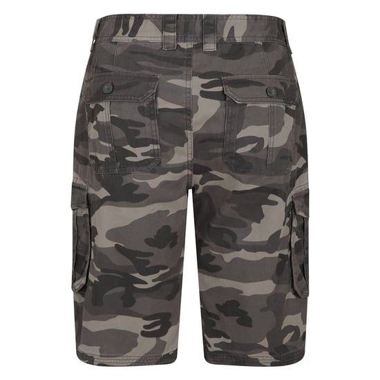 Mountain Warehouse Mens Camo Cargo Shorts (Black) - Image 2