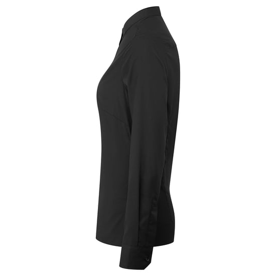 Premier Womens/Ladies Grandad Collar Formal Shirt (Black) - Image 3