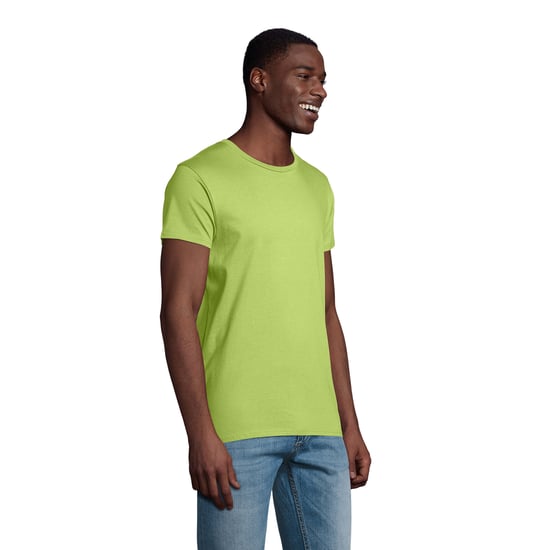 SOLS Mens Pioneer Organic Cotton T-Shirt (Apple Green) - Image 3