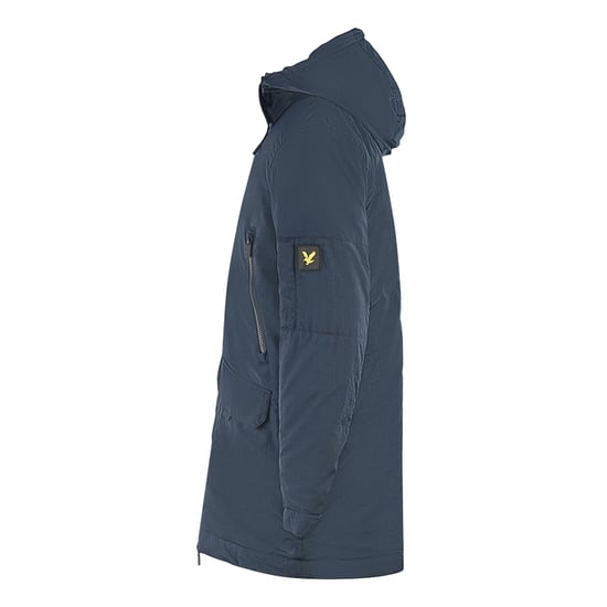 Parka azul marino con detalle de cremallera de Lyle & Scott - Image 3