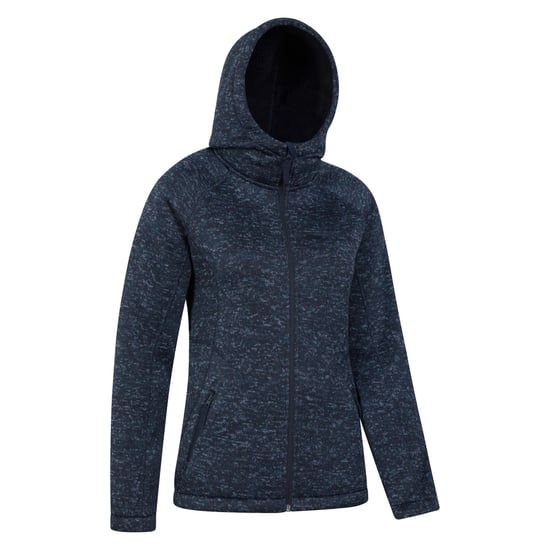 Mountain Warehouse Womens/Ladies Nevis Faux Fur Lined Full Zip Hoodie (Navy) - Image 3