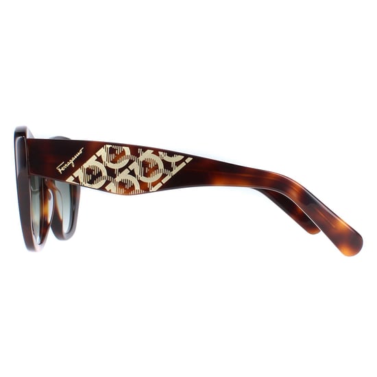 Salvatore Ferragamo Cat Eye Womens Tortoise Grey Gradient SF1022S