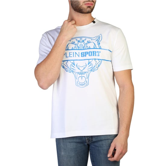 Camiseta de Hombre de Algodón Blanca Plein Sport - Image 1
