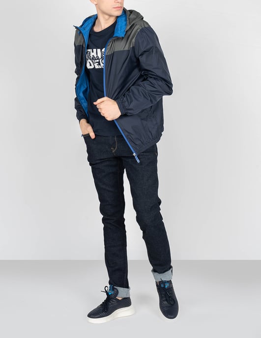 Invicta Chaqueta del hombre Gris, azul oscuro - Image 2