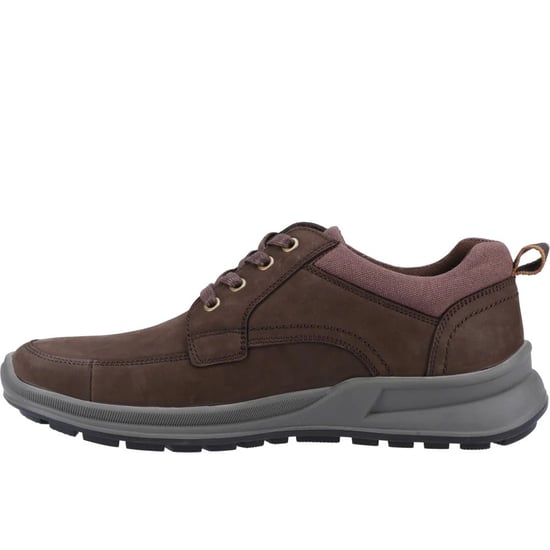 Hush Puppies Mens Adam Nubuck Lace Up Trainers (Brown) - Image 3