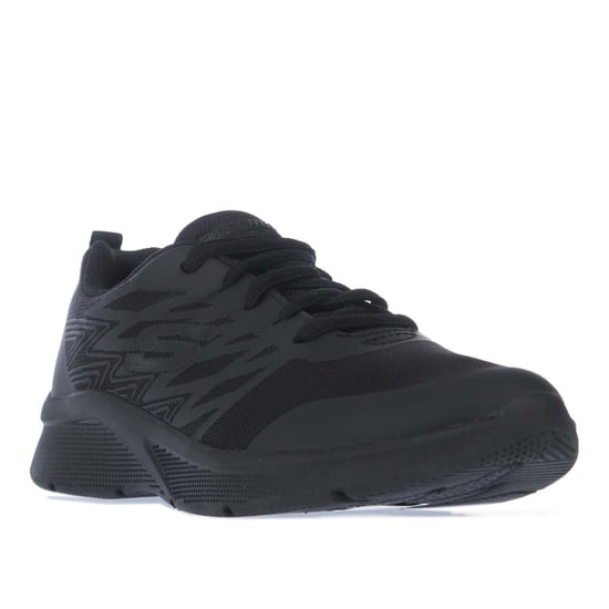Boy's Skechers Children Quick Sprint Trainers in Black - Image 2