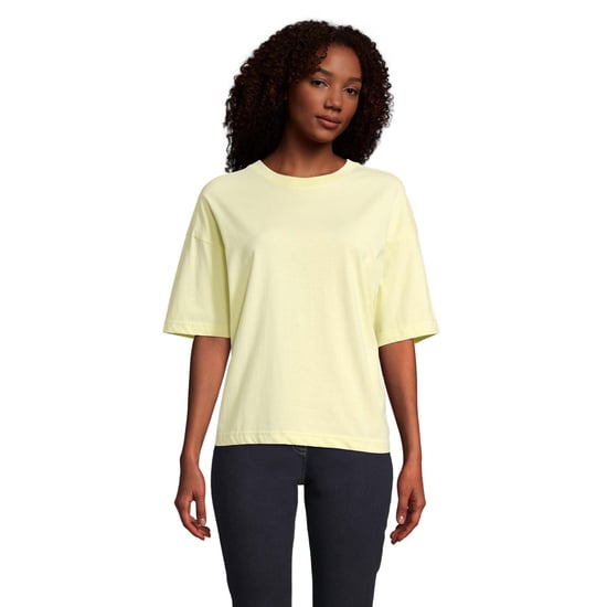 SOLS Womens/Ladies Boxy Organic Oversized T-Shirt (Light Yellow) - Image 3
