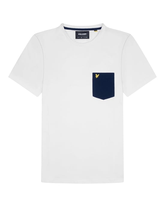 Lyle & Scott Contrast Pocket T-Shirt in Multicolour - Image 5