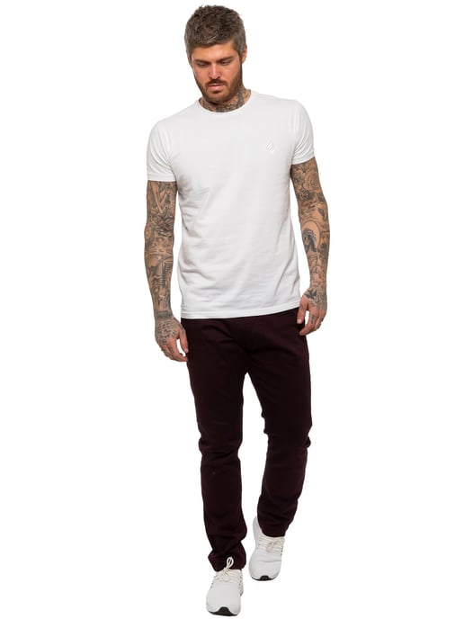 Enzo | Jeans Chino de Corte Slim Fit para Hombre - Burdeos - Image 5