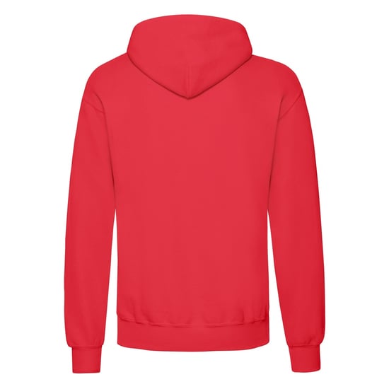 Fruit of the Loom Adults Unisex Classic Hooded Sweatshirt (Red) - Image 2