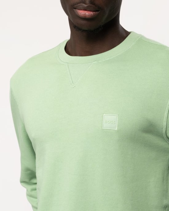 Sudadera de cuello redondo para hombre BOSS Orange Westart con parche de logo - Image 2
