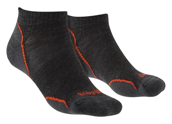 Bridgedale - Calcetines Bajos de Merino para Hombre - Antracita / Naranja - Image 1