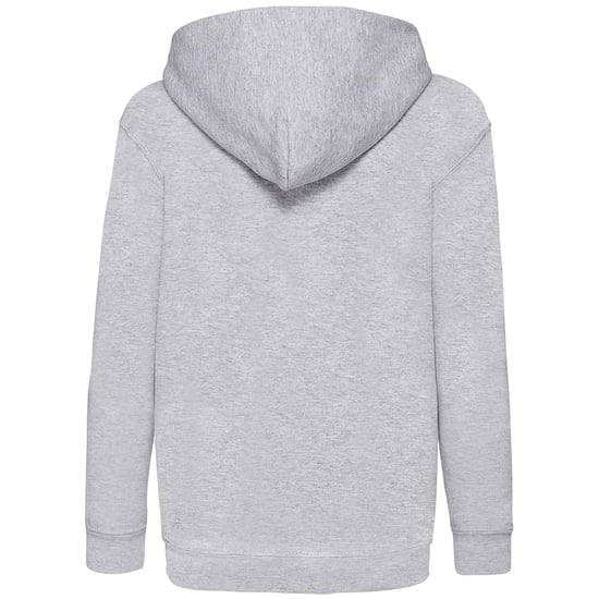 Fruit Of The Loom Kids Unisex Classic 80/20 Hoodie (Heather Grey) - Image 2