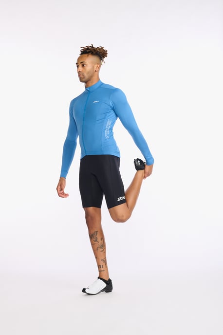 Aero Cycle Long Sleeve Jersey Starling/White Reflective