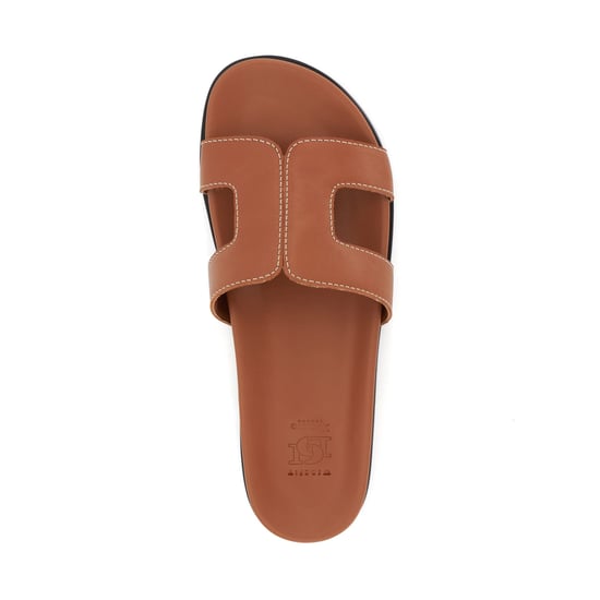 Dune Ladies Wf Loupa - Wide Fit Comfort-Footbed Flat Leather Sandals - Image 4