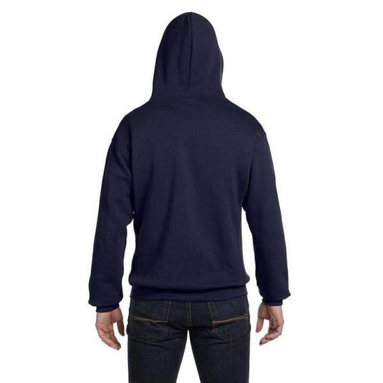 Russell Mens Authentic Full Zip Hooded Sweatshirt / Hoodie (French Navy) - Image 4