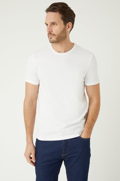 White 3 Pack Crew Neck T-shirts - Image 2