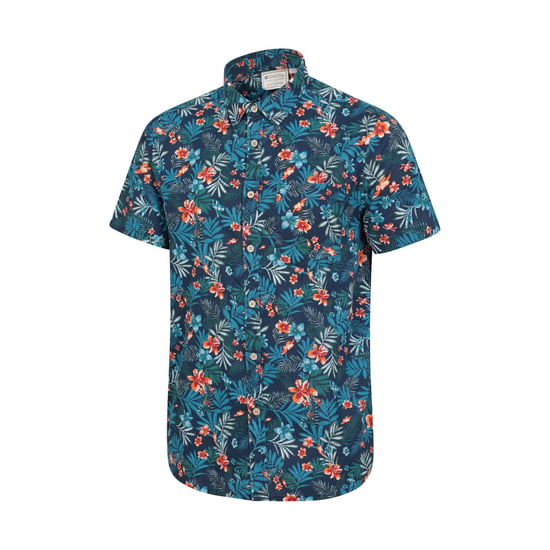Mountain Warehouse Mens Tropical Floral Short-Sleeved Shirt (Navy)