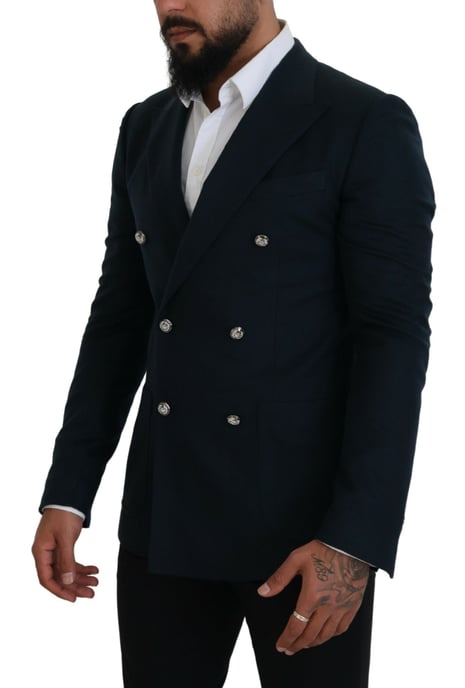 Abrigo Blazer Formal Doble Botonadura para Hombre Dolce & Gabbana Azul - Image 2